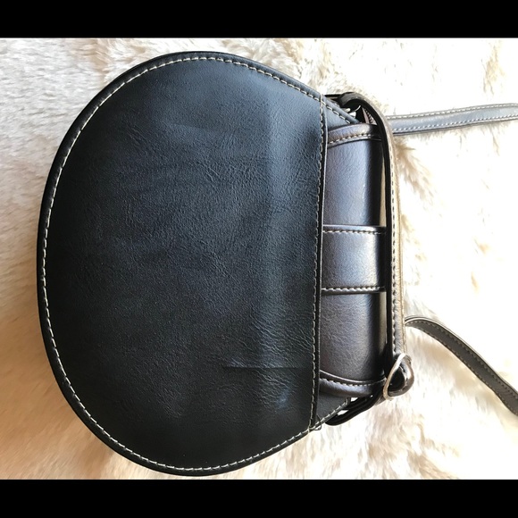 Classic black/brown cross-body purse - Picture 2 of 4